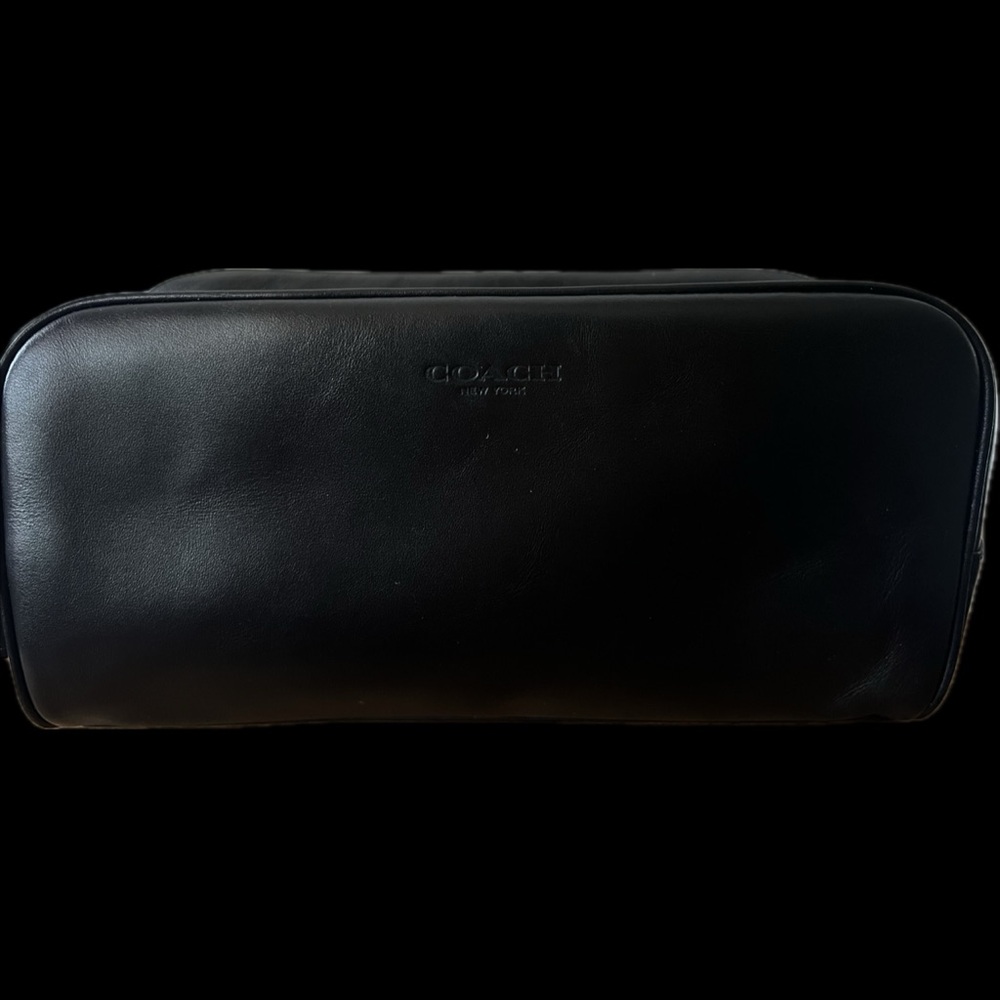 Large travel kit in gunmetal black (only used once)